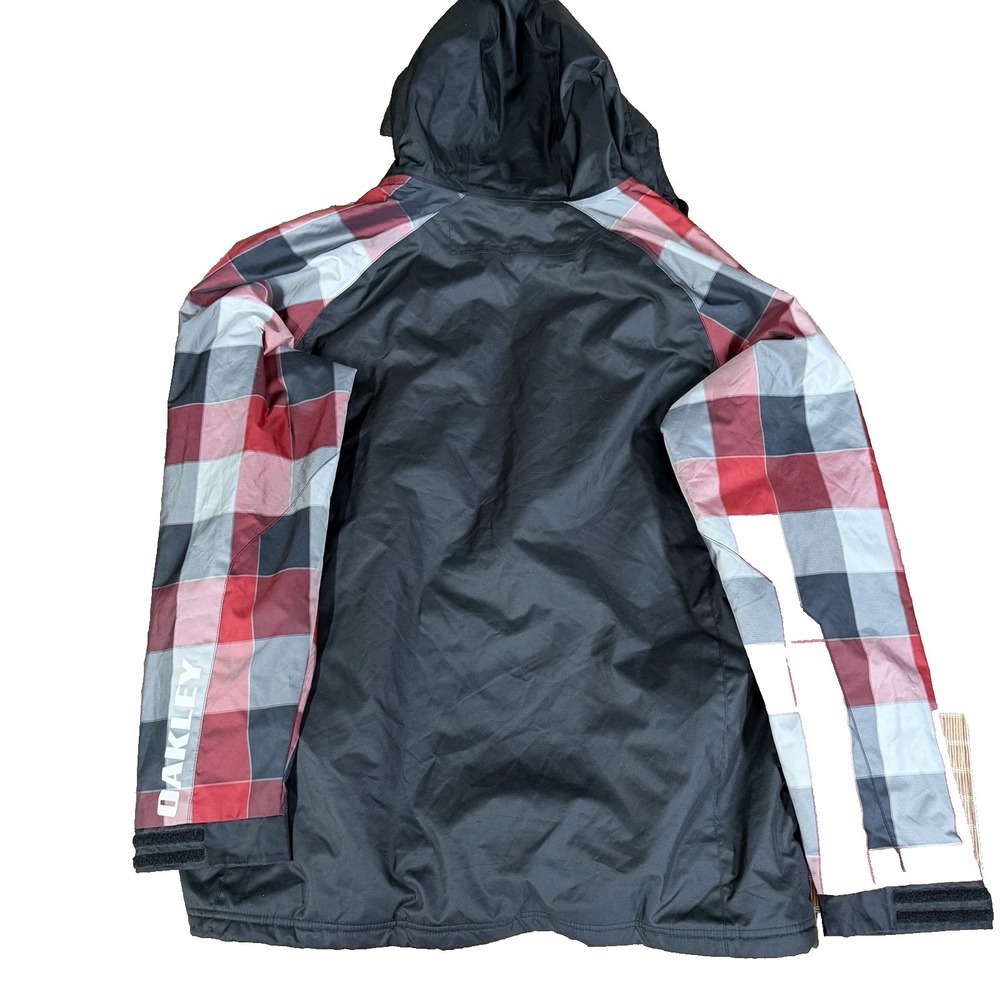 Oakley Bonk Ski Snowboard Jacket Men's 2XL (Loose Fit) Red Plaid - Picture 8 of 8